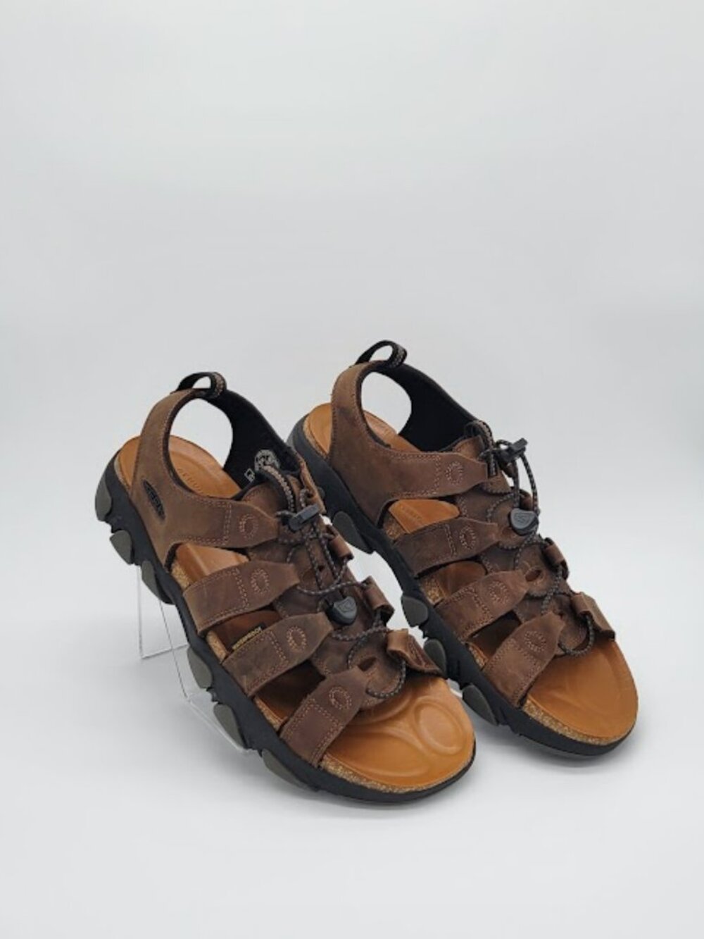 KEEN Men’s Daytona II Brown Leather open-Toe Outdoor Sandals Size 11 NWOB